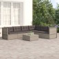 vidaXL 6-tlg. Garten-Lounge-Set mit Kissen Grau Poly Rattan vidaXL 6-tlg. Garten-Lounge-Set mit Kissen Grau Poly Rattan