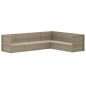 vidaXL 6-tlg. Garten-Lounge-Set mit Kissen Grau Poly Rattan vidaXL 6-tlg. Garten-Lounge-Set mit Kissen Grau Poly Rattan