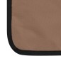 Klappbare Strandmatte 2 Stk. Stahl und Stoff Braun Klappbare Strandmatte 2 Stk. Stahl und Stoff Braun