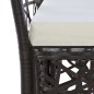 Gartenstühle 2 Stk. mit Auflagen Poly Rattan Braun Gartenstühle 2 Stk. mit Auflagen Poly Rattan Braun