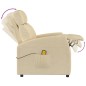 vidaXL Massagesessel Creme Stoff vidaXL Massagesessel Creme Stoff