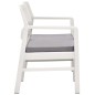vidaXL Garten-Lounge-Set mit Auflagen 4-tlg. Kunststoff Weiß vidaXL Garten-Lounge-Set mit Auflagen 4-tlg. Kunststoff Weiß
