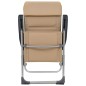 Campingstühle 2 Stk. Creme 58 x 69 x 111 cm Aluminium Campingstühle 2 Stk. Creme 58 x 69 x 111 cm Aluminium