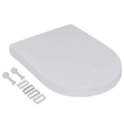 vidaXL Toilettensitze mit Absenkautomatik 2 Stk. Kunststoff Weiß