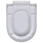 vidaXL Toilettensitze mit Absenkautomatik 2 Stk. Kunststoff Weiß vidaXL Toilettensitze mit Absenkautomatik 2 Stk. Kunststoff Weiß