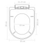 vidaXL Toilettensitze mit Absenkautomatik 2 Stk. Kunststoff Weiß vidaXL Toilettensitze mit Absenkautomatik 2 Stk. Kunststoff Weiß