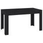 vidaXL Esstisch Schwarz 140x74,5x76 cm Holzwerkstoff vidaXL Esstisch Schwarz 140x74,5x76 cm Holzwerkstoff