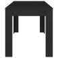vidaXL Esstisch Schwarz 140x74,5x76 cm Holzwerkstoff vidaXL Esstisch Schwarz 140x74,5x76 cm Holzwerkstoff