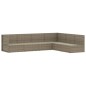 vidaXL 6-tlg. Garten-Lounge-Set mit Kissen Grau Poly Rattan vidaXL 6-tlg. Garten-Lounge-Set mit Kissen Grau Poly Rattan