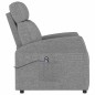 vidaXL Relaxsessel Elektrisch Hellgrau Stoff vidaXL Relaxsessel Elektrisch Hellgrau Stoff
