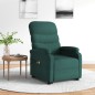 vidaXL Massagesessel mit Aufstehhilfe Dunkelgrün Stoff vidaXL Massagesessel mit Aufstehhilfe Dunkelgrün Stoff