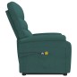vidaXL Massagesessel mit Aufstehhilfe Dunkelgrün Stoff vidaXL Massagesessel mit Aufstehhilfe Dunkelgrün Stoff