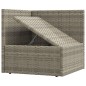 vidaXL 6-tlg. Garten-Lounge-Set mit Kissen Grau Poly Rattan vidaXL 6-tlg. Garten-Lounge-Set mit Kissen Grau Poly Rattan