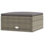 vidaXL 6-tlg. Garten-Lounge-Set mit Kissen Grau Poly Rattan vidaXL 6-tlg. Garten-Lounge-Set mit Kissen Grau Poly Rattan