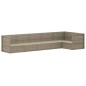 vidaXL 6-tlg. Garten-Lounge-Set mit Kissen Grau Poly Rattan vidaXL 6-tlg. Garten-Lounge-Set mit Kissen Grau Poly Rattan
