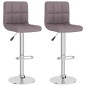 vidaXL Barhocker 2 Stk. Taupe Stoff vidaXL Barhocker 2 Stk. Taupe Stoff
