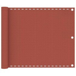 vidaXL Balkon-Sichtschutz Terracotta-Rot 75x600 cm HDPE