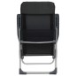 Klappbare Campingstühle 2 Stk. Aluminium Schwarz Klappbare Campingstühle 2 Stk. Aluminium Schwarz