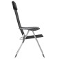 Klappbare Campingstühle 2 Stk. Aluminium Schwarz Klappbare Campingstühle 2 Stk. Aluminium Schwarz