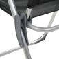 Klappbare Campingstühle 2 Stk. Aluminium Schwarz Klappbare Campingstühle 2 Stk. Aluminium Schwarz