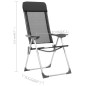 Klappbare Campingstühle 2 Stk. Aluminium Schwarz Klappbare Campingstühle 2 Stk. Aluminium Schwarz
