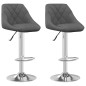 vidaXL Barhocker 2 Stk. Dunkelgrau Samt vidaXL Barhocker 2 Stk. Dunkelgrau Samt