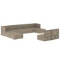 vidaXL 10-tlg. Garten-Lounge-Set mit Kissen Grau Poly Rattan vidaXL 10-tlg. Garten-Lounge-Set mit Kissen Grau Poly Rattan