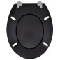 vidaXL Toilettensitze mit Deckel 2 Stk. MDF Schwarz vidaXL Toilettensitze mit Deckel 2 Stk. MDF Schwarz