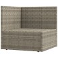 vidaXL 8-tlg. Garten-Lounge-Set mit Kissen Grau Poly Rattan vidaXL 8-tlg. Garten-Lounge-Set mit Kissen Grau Poly Rattan