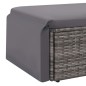 vidaXL 2-tlg. Garten-Lounge-Set mit Auflagen Poly Rattan Grau vidaXL 2-tlg. Garten-Lounge-Set mit Auflagen Poly Rattan Grau