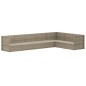 vidaXL 7-tlg. Garten-Lounge-Set mit Kissen Grau Poly Rattan vidaXL 7-tlg. Garten-Lounge-Set mit Kissen Grau Poly Rattan