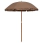 vidaXL Sonnenschirm mit Stahlmast 180 cm Taupe vidaXL Sonnenschirm mit Stahlmast 180 cm Taupe
