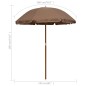 vidaXL Sonnenschirm mit Stahlmast 180 cm Taupe vidaXL Sonnenschirm mit Stahlmast 180 cm Taupe