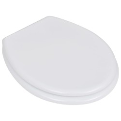 vidaXL Toilettensitze mit Deckel 2 Stk. MDF Weiß