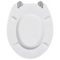 vidaXL Toilettensitze mit Deckel 2 Stk. MDF Weiß vidaXL Toilettensitze mit Deckel 2 Stk. MDF Weiß