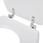 vidaXL Toilettensitze mit Deckel 2 Stk. MDF Weiß vidaXL Toilettensitze mit Deckel 2 Stk. MDF Weiß