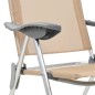 Klappbare Campingstühle 4 Stk. Aluminium Creme Klappbare Campingstühle 4 Stk. Aluminium Creme