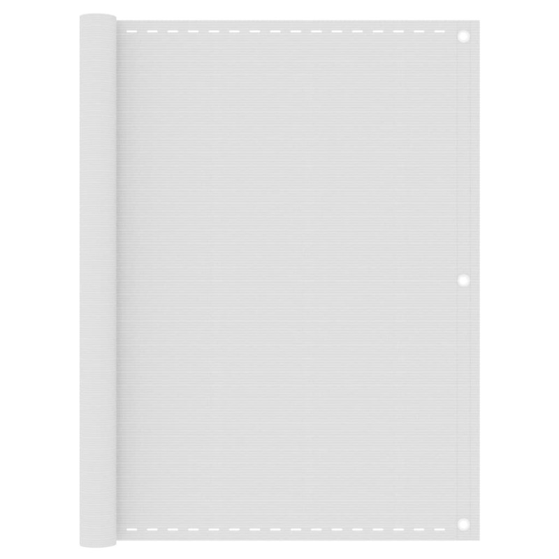 vidaXL Balkon-Sichtschutz Weiß 120x400 cm HDPE vidaXL Balkon-Sichtschutz Weiß 120x400 cm HDPE