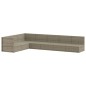 vidaXL 7-tlg. Garten-Lounge-Set mit Kissen Grau Poly Rattan vidaXL 7-tlg. Garten-Lounge-Set mit Kissen Grau Poly Rattan