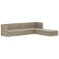 vidaXL 6-tlg. Garten-Lounge-Set mit Kissen Grau Poly Rattan vidaXL 6-tlg. Garten-Lounge-Set mit Kissen Grau Poly Rattan