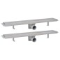 vidaXL Lineare Duschrinnen 2 Stk. 730 x 140 mm Edelstahl vidaXL Lineare Duschrinnen 2 Stk. 730 x 140 mm Edelstahl
