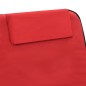 vidaXL Klappbare Strandmatte 2 Stk. Stahl und Stoff Rot vidaXL Klappbare Strandmatte 2 Stk. Stahl und Stoff Rot