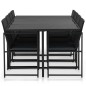 vidaXL 9-tlg. Garten-Essgruppe mit Auflagen Poly Rattan Schwarz vidaXL 9-tlg. Garten-Essgruppe mit Auflagen Poly Rattan Schwarz