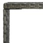 vidaXL Garten-Bartisch Grau 70x70x110 cm Poly Rattan und Glas vidaXL Garten-Bartisch Grau 70x70x110 cm Poly Rattan und Glas