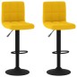 vidaXL Barhocker 2 Stk. Senfgelb Samt vidaXL Barhocker 2 Stk. Senfgelb Samt