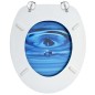 vidaXL Toilettensitze mit Deckel 2 Stk. MDF Blau Wassertropfen-Design vidaXL Toilettensitze mit Deckel 2 Stk. MDF Blau Wassertropfen-Design