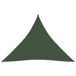 vidaXL Sonnensegel 160 g/m² Dunkelgrün 4x4x4 m HDPE