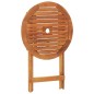vidaXL Klappbarer Gartentisch Ø60x75 cm Massivholz Eukalyptus vidaXL Klappbarer Gartentisch Ø60x75 cm Massivholz Eukalyptus