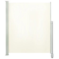 vidaXL Ausziehbare Seitenmarkise 160x300 cm Creme