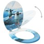 vidaXL Toilettensitze mit Deckel 2 Stk. MDF Pinguin-Design vidaXL Toilettensitze mit Deckel 2 Stk. MDF Pinguin-Design